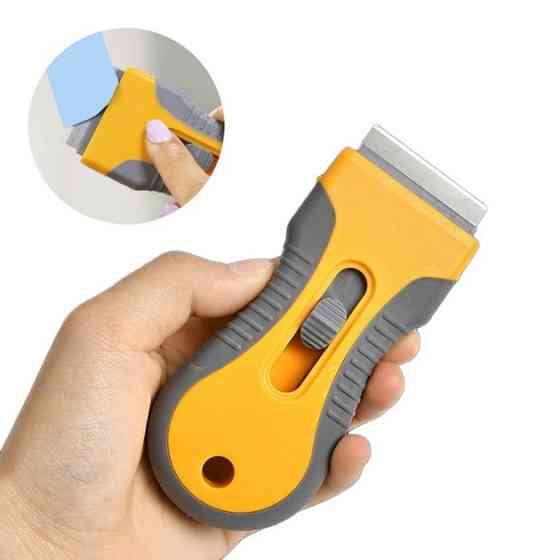 Скребок-шпатель універсальний складний для очищення (жовтий) (322558049) Київ