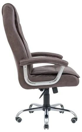 Офісне Крісло Керівника Richman Burgas Ameli Brown Хром М2 AnyFix Коричневий Київ