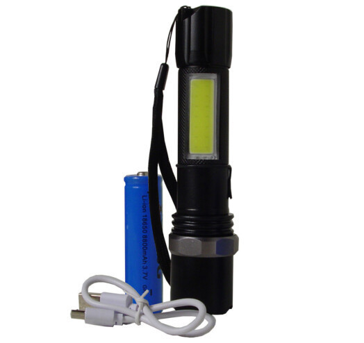 Ліхтарик ручний BAILONG BL-W546 + COB з ремінцем, для подорожей та роботи Одеса - фото 3