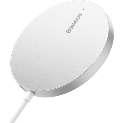 Зарядний пристрій Baseus Simple Mini3 Magnetic Wireless Charger 15W Silver (CCJJ040012) Вінниця - фото 1