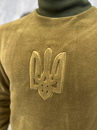 Чоловічий теплий гольф під горло койот з тризубцем Одесса - изображение 2