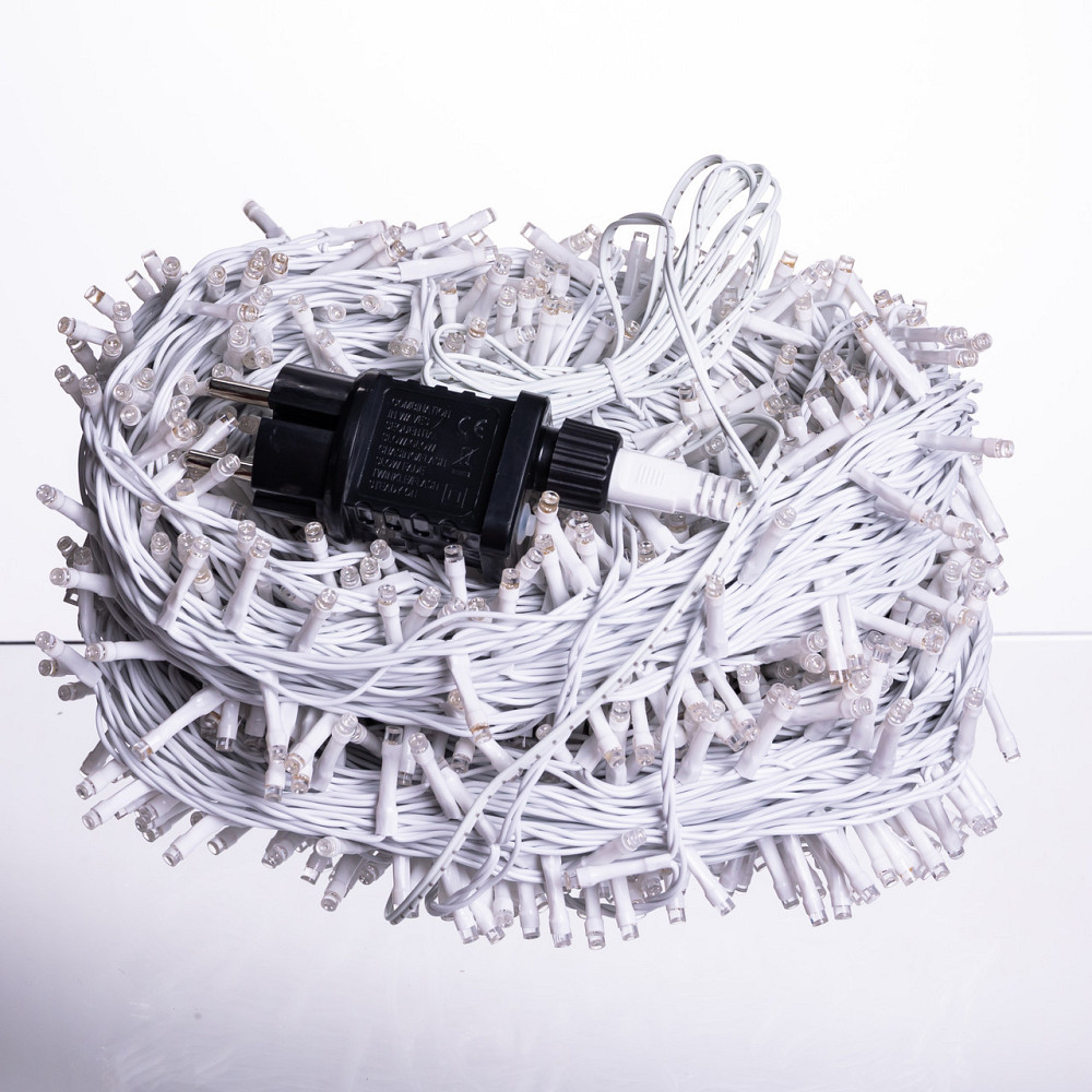 Гірлянда Різдвяна фея вулична 100 м 1000 LED білий провід Синій CF1000L100MWBL Коломыя - изображение 8