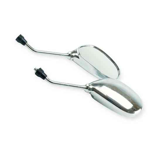 Дзеркало 2 шт) HONDA DIO, SUZUKI 8 мм з довгою ніжкою хром (к-кт Мукачево