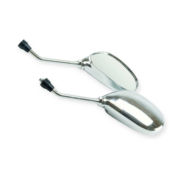 Дзеркало 2 шт) HONDA DIO, SUZUKI 8 мм з довгою ніжкою хром (к-кт Мукачево - фото 1