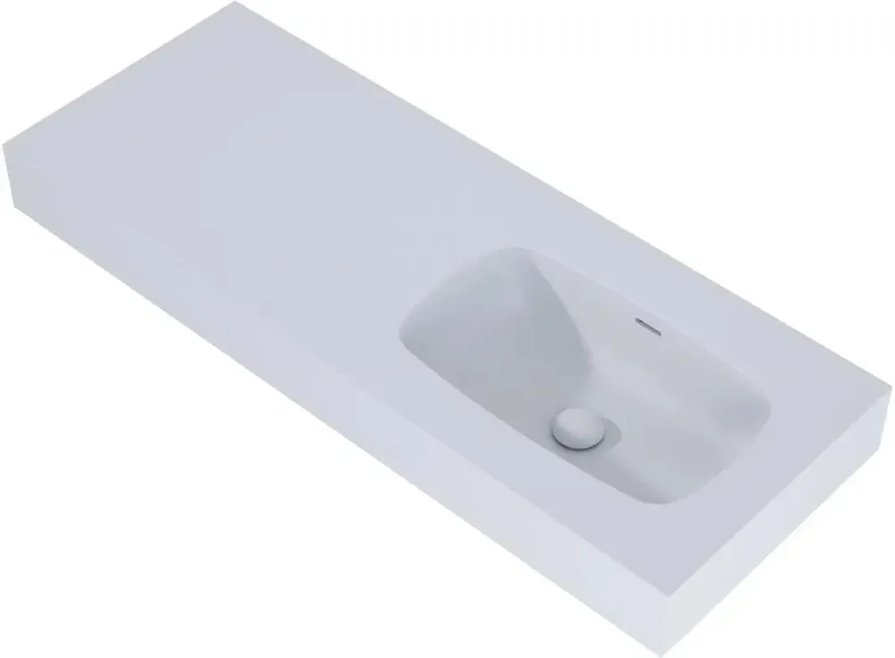 Раковина  Elita Dimple 120Cm Marmur Stone Matt 168877 Киев - изображение 1