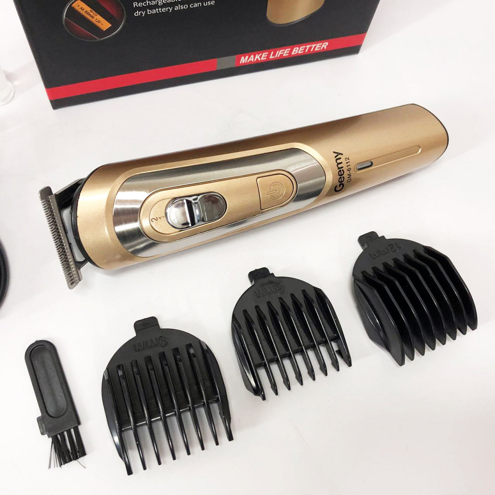 Профи машинка для стрижки волос GEMEI GM-6112, Машинка для стрижки волос домашняя YV-18 Львов - изображение 13