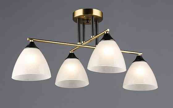 SIRIUS Люстра на чотири плафони A4410/4 (Мідь+Чорний) Коломия