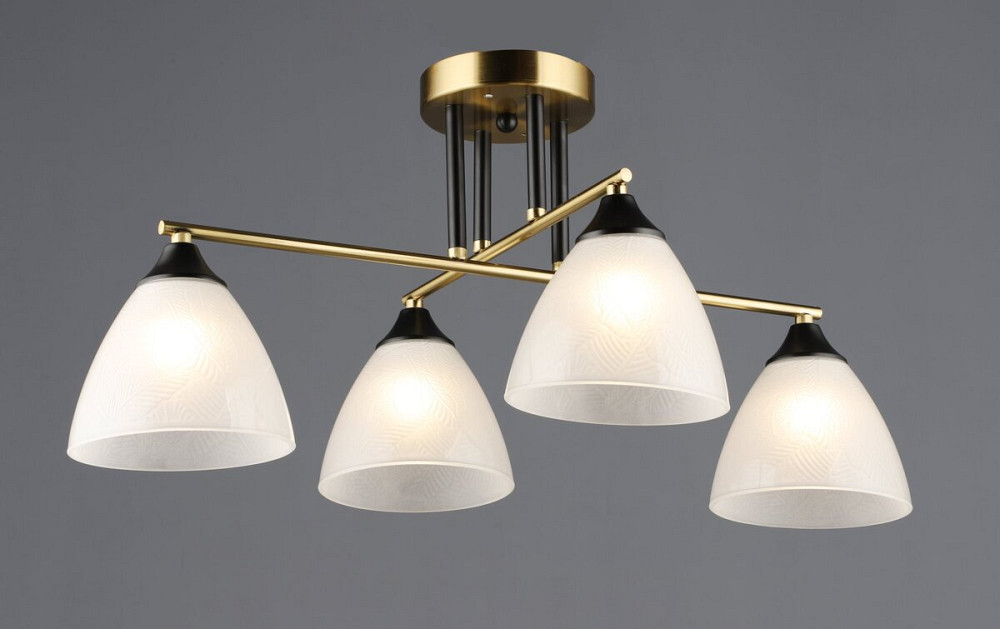 SIRIUS Люстра на чотири плафони A4410/4 (Мідь+Чорний) Коломия - фото 1