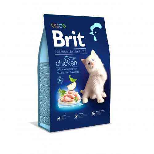 Сухой корм Brit Premium Cat by Nature Kitten для котят, с курицей, 8 кг Киев