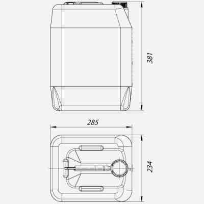 Каністра автомобільна КОМПОНЕНТ 20 л ПЕ (4134) Вінниця