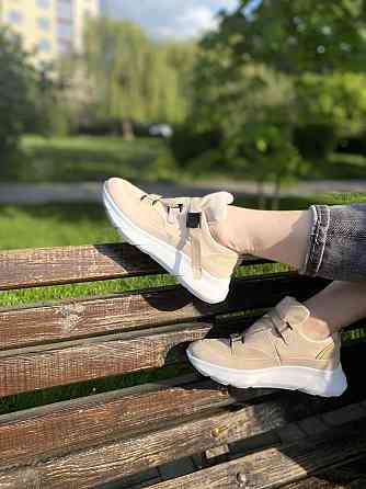 Abbi Кроссовки женские ABBI бежевые натуральная кожа 39р. (CORI-02) Коломия