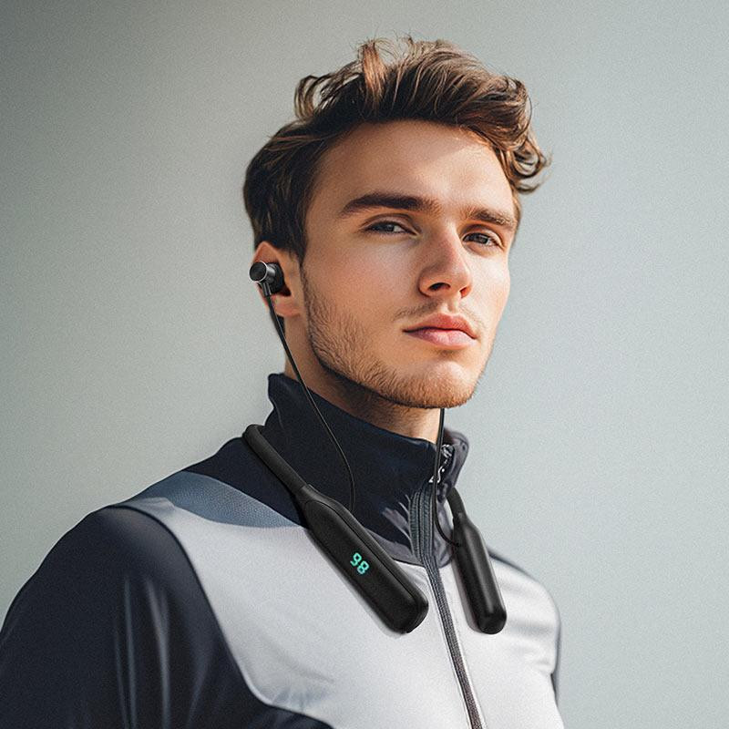 Беспроводные спортивные наушники ACEFAST N4 neck hanging wireless earphones Black Одесса - изображение 5