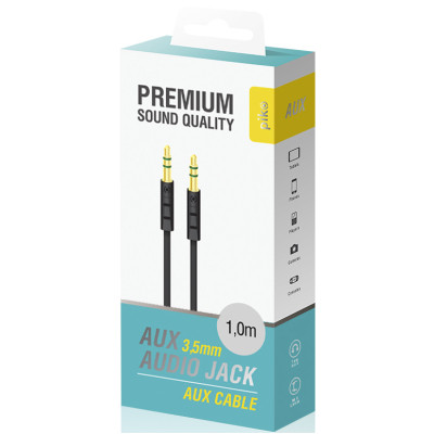 Кабель мультимедійний AUX 1.0m CB-AB11 black Piko (1283126489150) Вінниця - фото 3