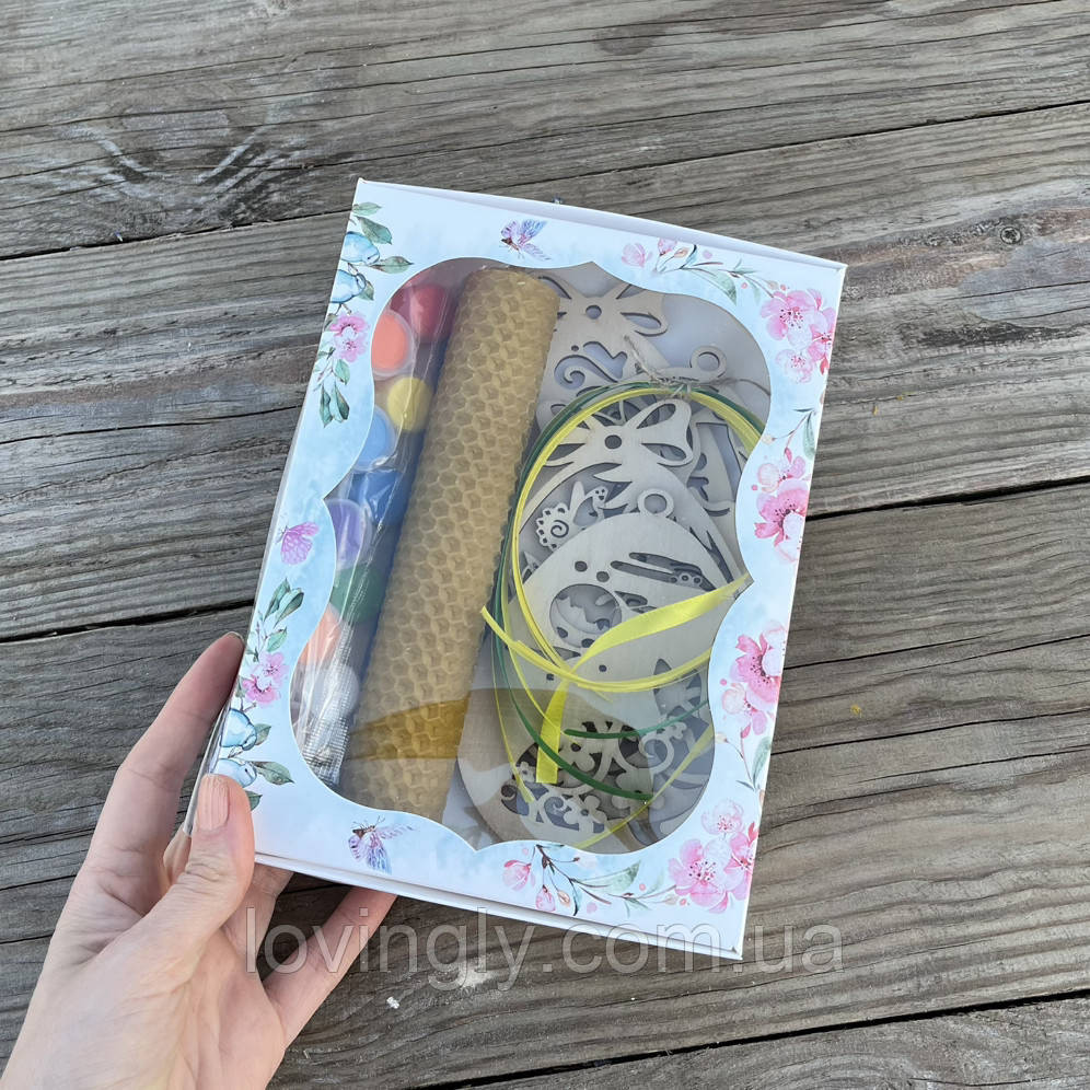 Подарок на Пасху набор со свечой и декором для творчества. Ирпень - изображение 1