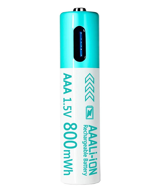 Аккумулятор AAA 1.5v 800mwh 600 mAh Тype-C Литий-ионный Киев - изображение 1