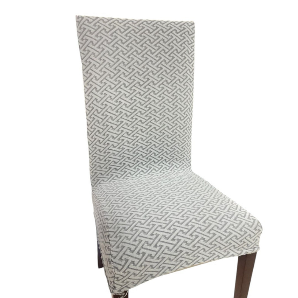 Универсальный натяжной чехол накидка на стул со спинкой натяжной жаккард абстракция Royan Турция сві Белая Церковь - изображение 1