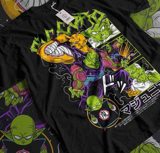 Футболка з аніме принтом Аніме Манга Отаку Аніме оверсайз (S/M/L) Чорний AnimeJ1178 Дніпро