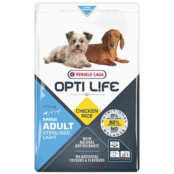 Opti Life Sterilised Light Mini ОПТИ ЛАЙФ СЕРИЛАЙЗИД ЛАЙТ МИНИ МАЛЫХ сухой суперпремиум корм для стерилизованных и собак с лишним весом мини и малых п Киев