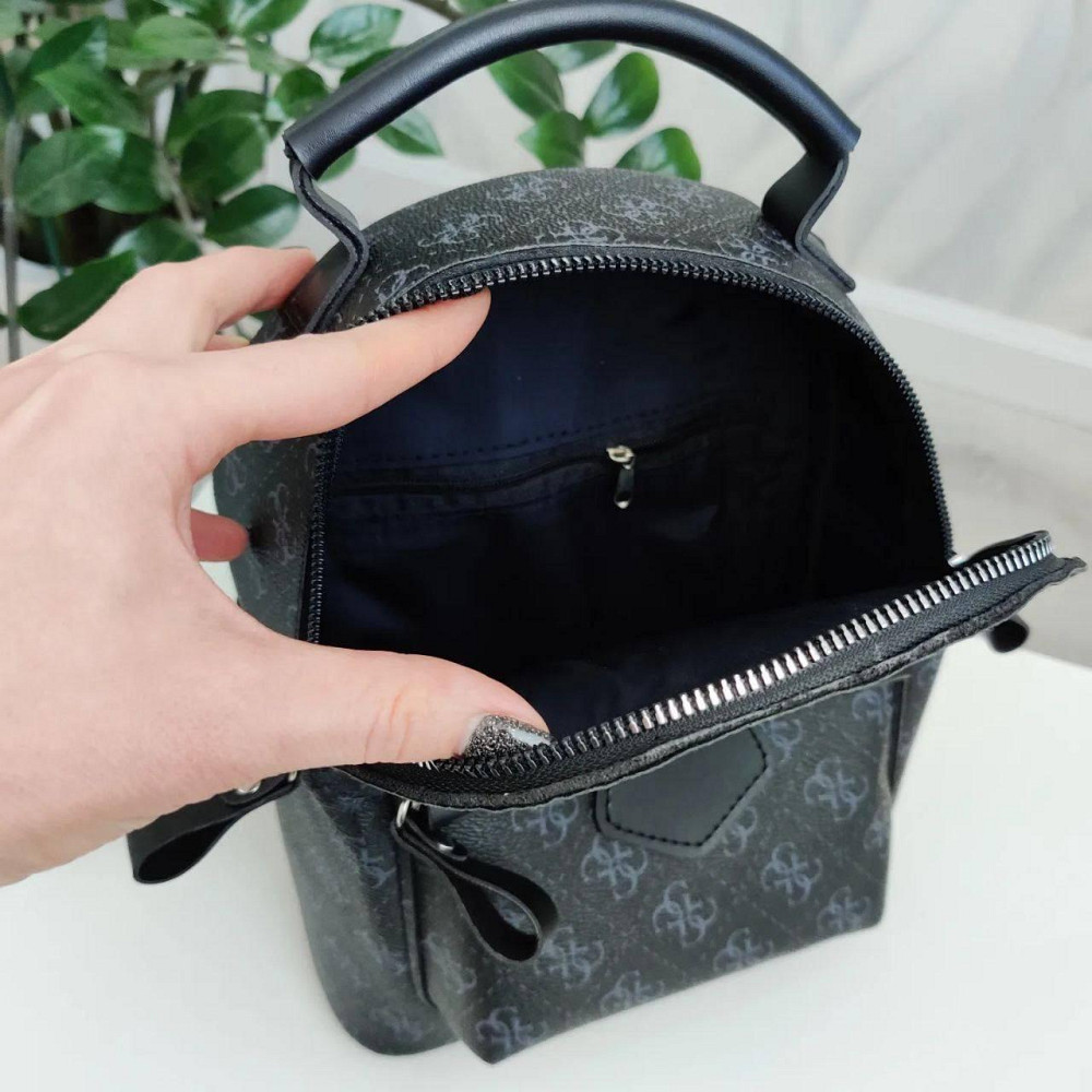 Женский рюкзак классический брендовый. Женский маленький брендовый рюкзак Черный 816 Киев - изображение 3