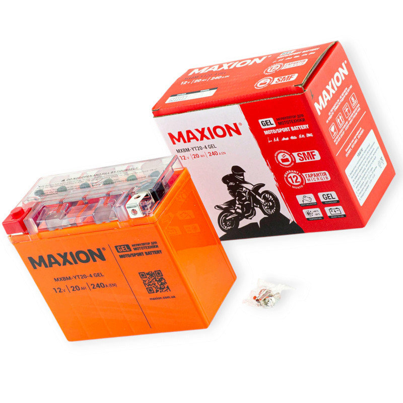 Акумулятор (175х87х155) помаранчевий гелевий (+ лівий) (YT) 12V20А Мукачево - фото 1