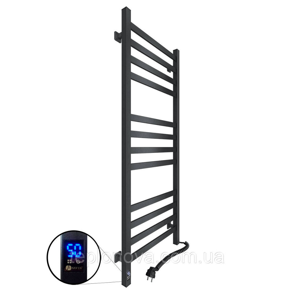 Сушарка для рушників Авангард 480х1200 Sensor права з таймером, чорний муар Чернівці - фото 5