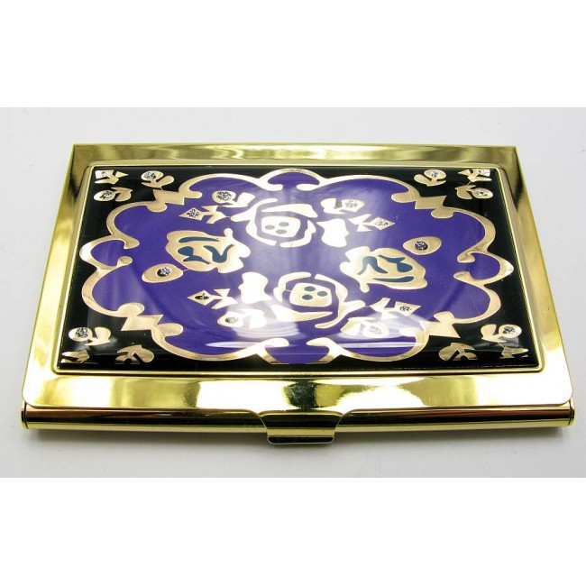 Візитниця кишенькова золотиста Київ - фото 1