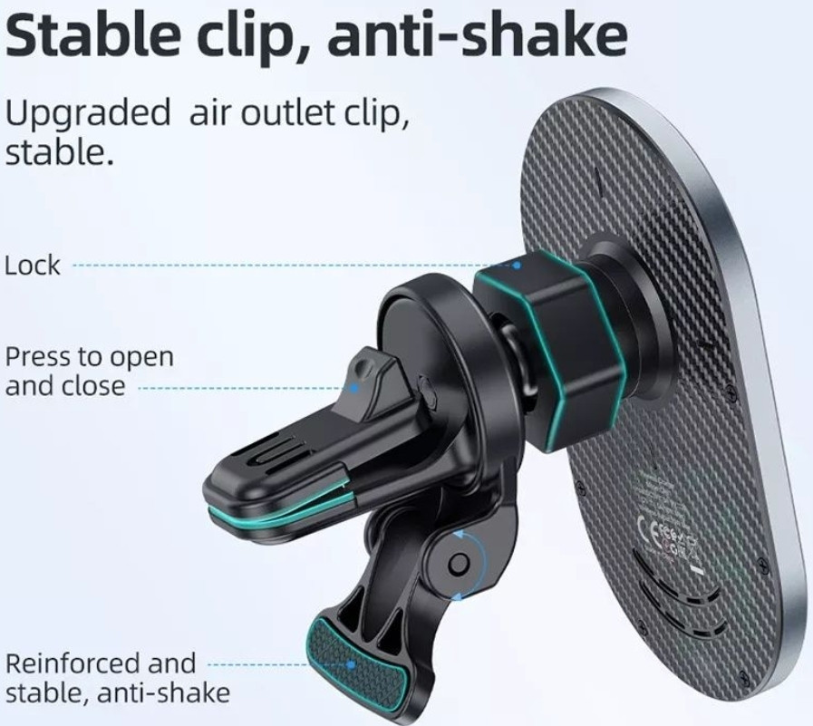 Тримач магнітний, бездротовий заряд: HOCO CA91 Magsafe Київ - фото 5