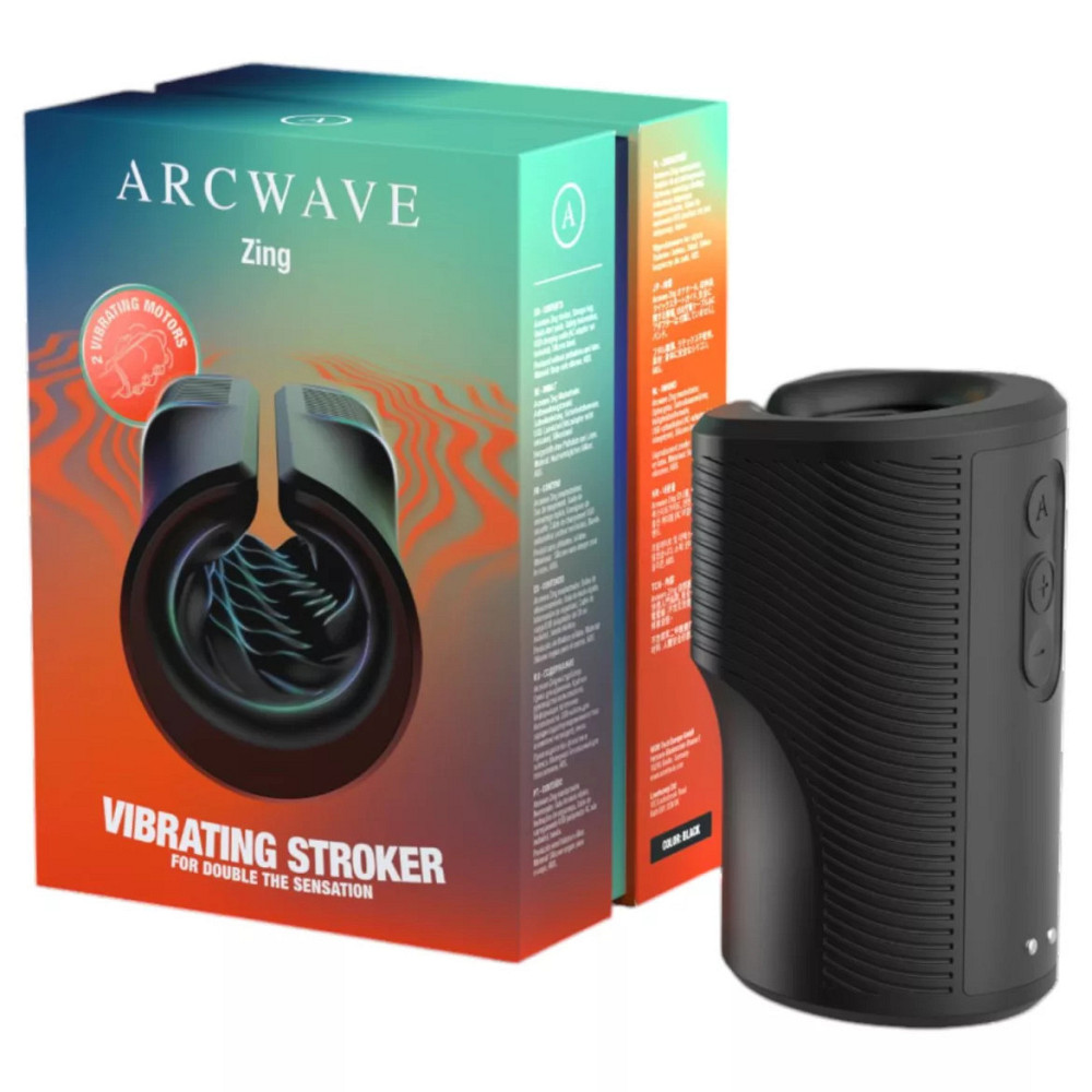 Вибрирующий мастурбатор Arcwave Zing Black, открытый, черный Sex Aura Киев - изображение 1