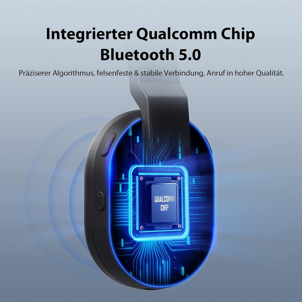 Беспроводная гарнитура EKSA H5 Bluetooth 5.0, USB-адаптер, AI ENC шумоподавление микрофона, до 45 ч, для ПК и офиса Киев - изображение 3