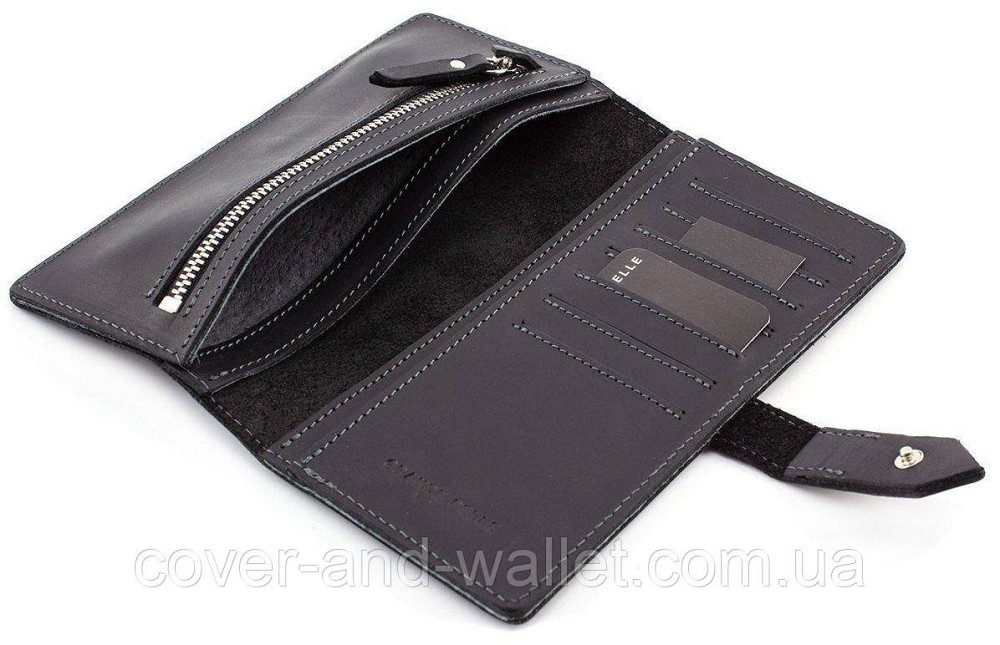 Стильный чолоічий купюрник ручной роботи із натуральної шкіри Grande Pelle 523110 Київ - фото 8
