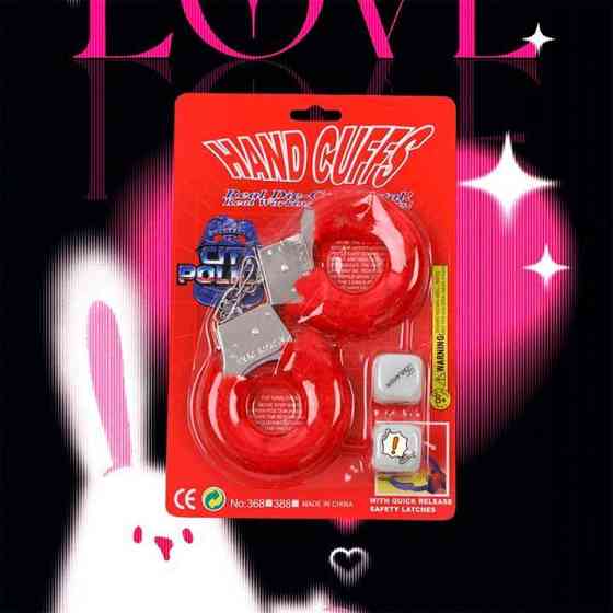 Набір ігровий "Hand Cuffes&Cubes" червоний — Садо-мазо Вінниця