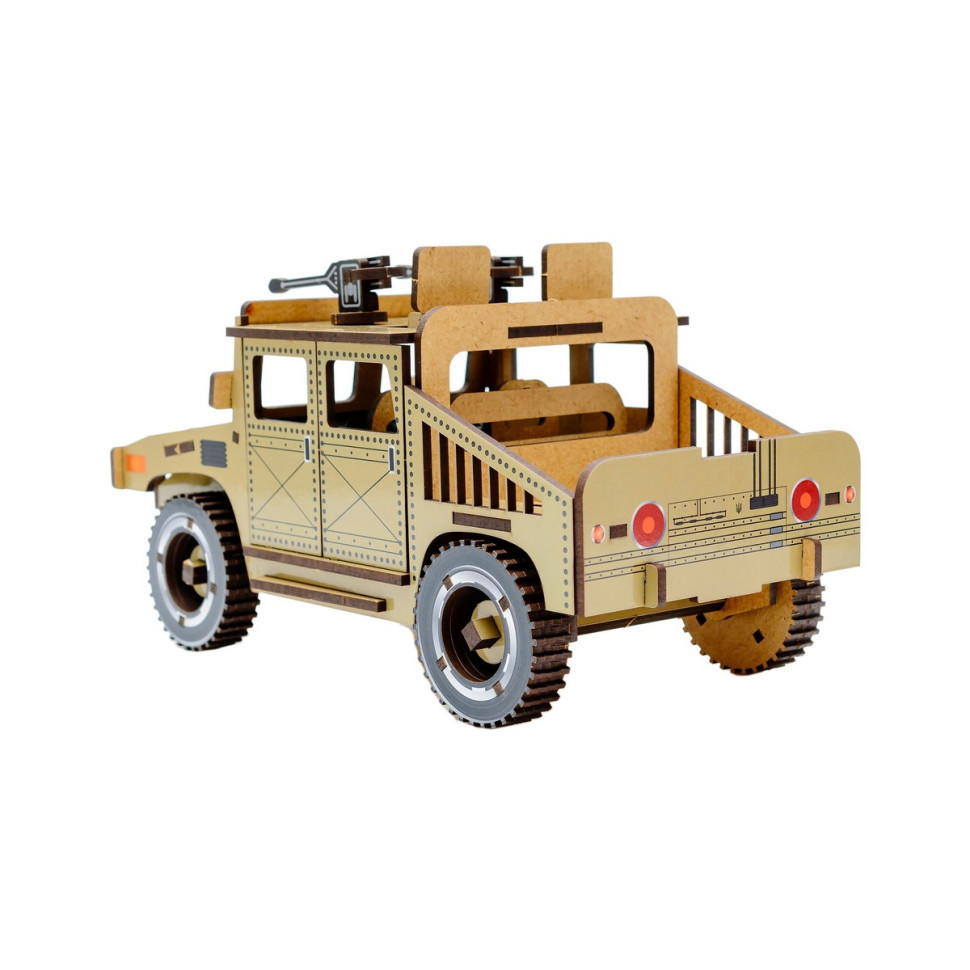 Дерев'яний 3D конструктор "Humvee" Puz-00927, 100 деталей Вінниця - фото 4