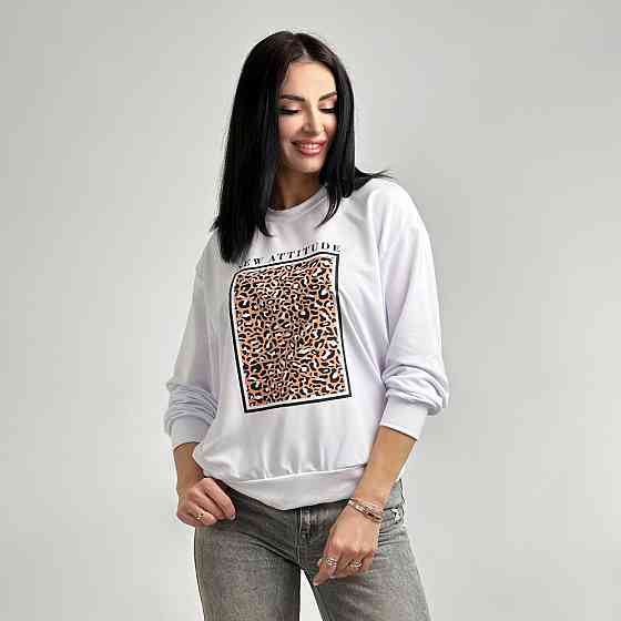 Жіночий демісезонний світшот "Feline" оптом | Норма і батал Київ