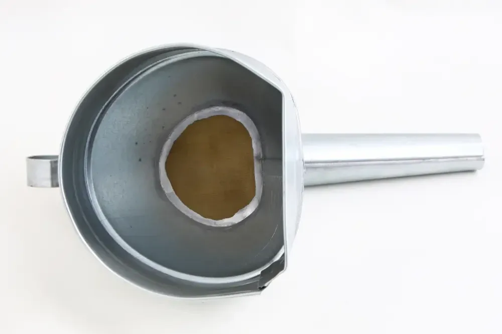 Лийка метал бензин 2101 кругла (носик товстої прямої) оцинкована Вінниця - фото 2