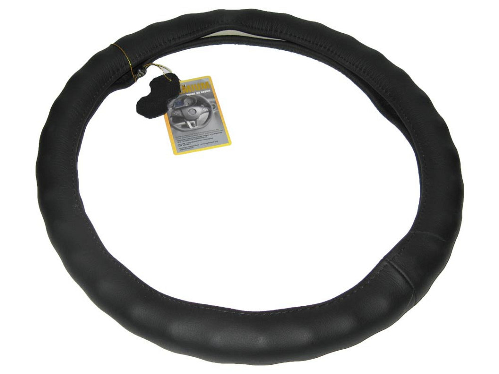 Оплетка кожа 121022 BK M черн/один шов под пальци Винница - изображение 1