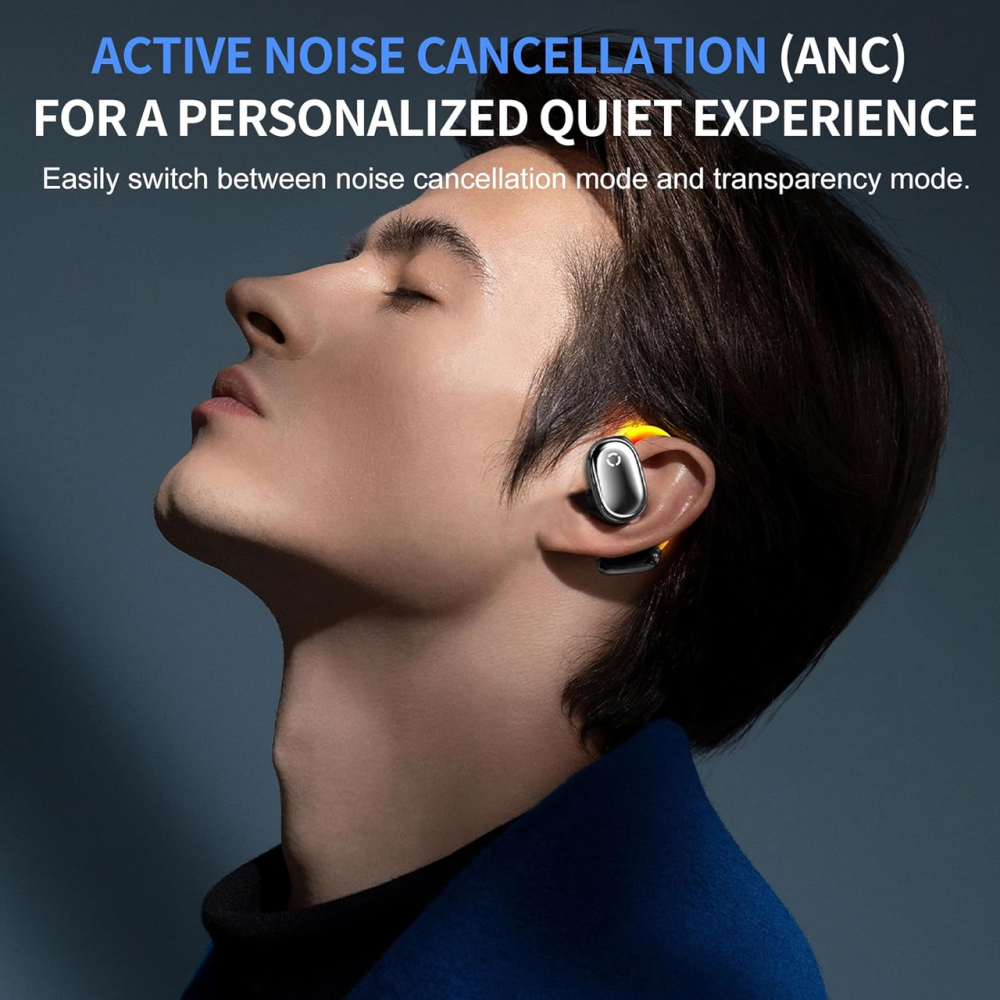 Бездротові навушники True Open Earbuds, Bluetooth 5.4, Open Ear, DNC, IPX4, 28 год автономності, відкритого типу Київ - фото 2