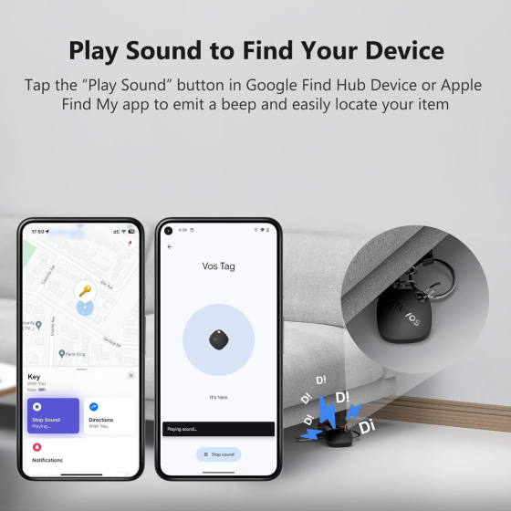 Bluetooth-трекер ATUVOS Air Tracker Tag PRO 4 шт., Apple Find My / Google Find Hub, IP67, CR2032, iOS/Android Киев