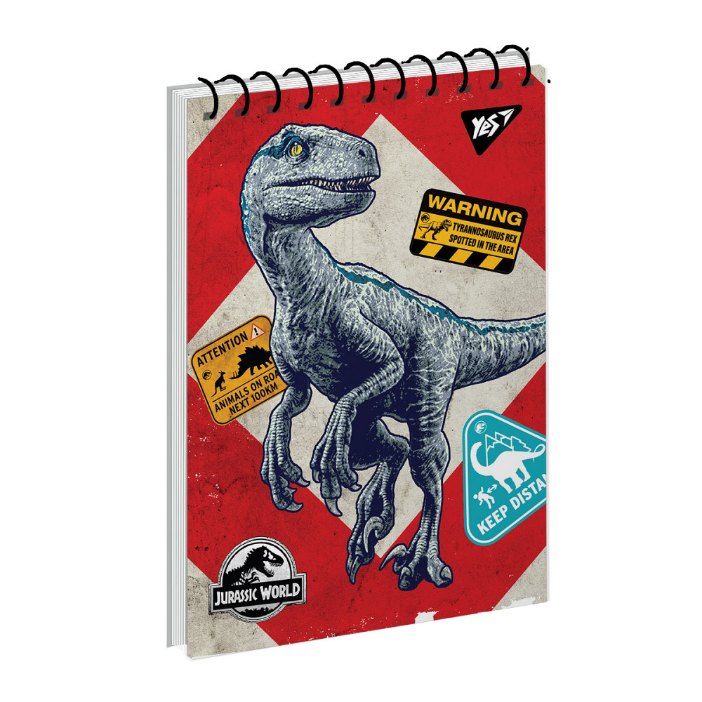 Блокнот А6/80 арк."Yes" # зверху од. спіраль Jurassic World. Dino tracker, 151901, шт Київ - фото 1