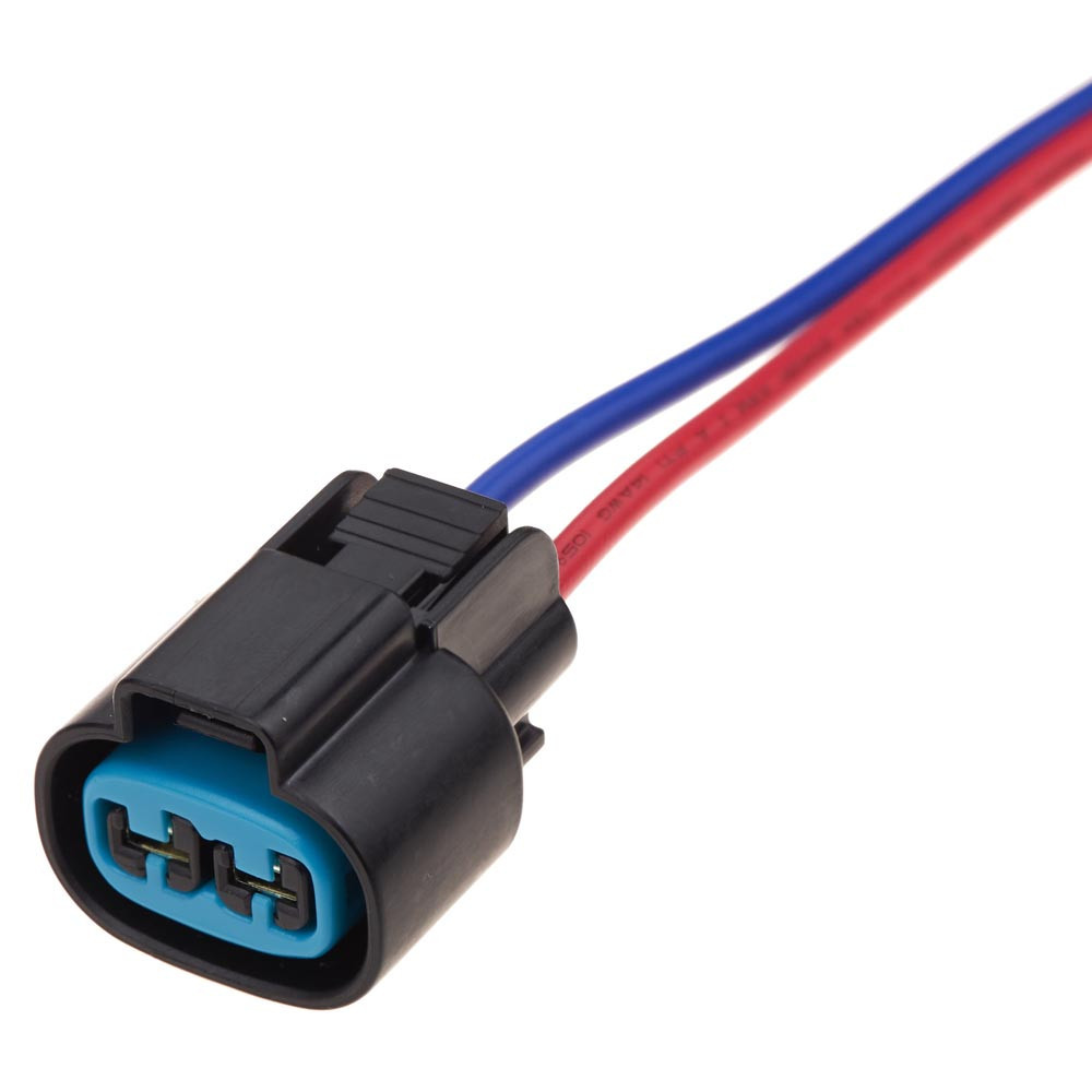 Електричний з'єднувач із дротом, 2-контактний, Мотор Вентилятора, Чорний, Пластик, Київ - фото 1