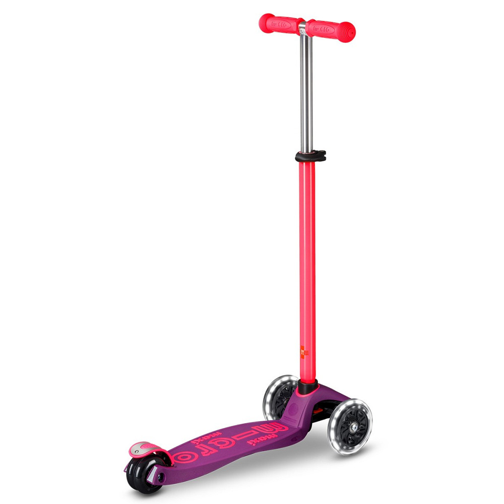 Самокат Micro серії Maxi Deluxe Neon LED – Ультра рожевий Дніпро - фото 3