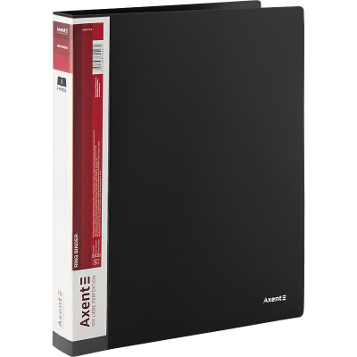 Папка на кольцах Axent А4 с 4-мя кольцами 700 мкм 35 мм Черная (1208-01-A) Винница - изображение 2