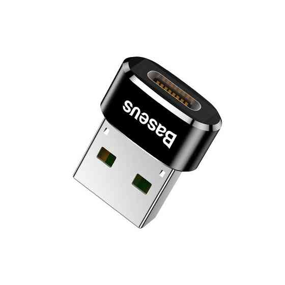 Адаптер Baseus USB Male To Type-C Female Adapter Converter Black Одесса