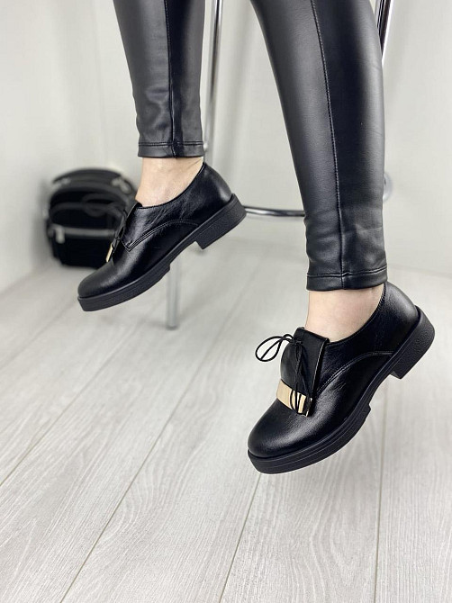 Olli Туфлі жіночі OLLI T-1-2450 чорні (весна-осінь, шкіра натуральна) (3238) Коломыя - изображение 5