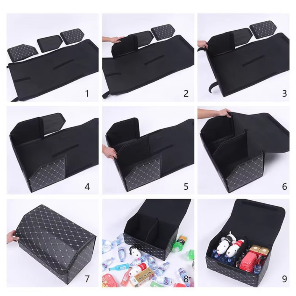 Комплект сумок-органайзеров автомобильных в багажник машины саквояж ящик для хранения акссесуаров в авто размер XL+L Каменец-Подольский - изображение 7