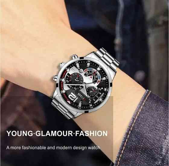 Наручные часы для мужчин без подарочной упаковки коробки серебряный Киев