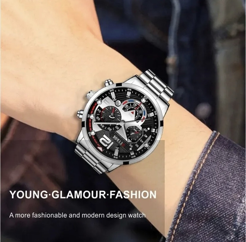 Наручные часы для мужчин без подарочной упаковки коробки серебряный Киев - изображение 6