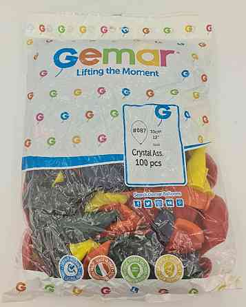Повітряні кульки кристал асорті 12" (30 см) 100 шт (1 пач.) Харків