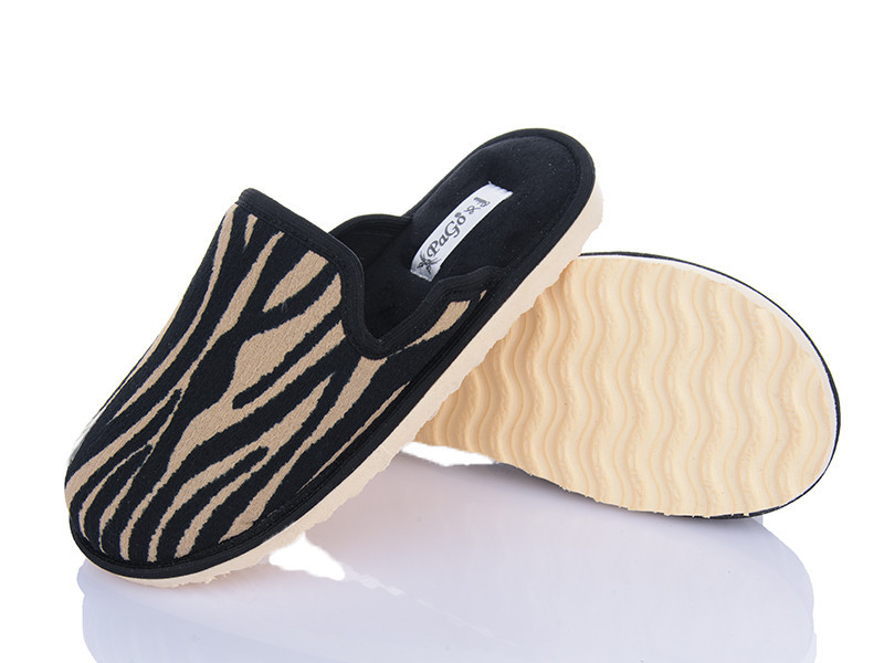 Тапочки женские домашние PaGo Зебра закрытый носок 40 Одесса - изображение 8