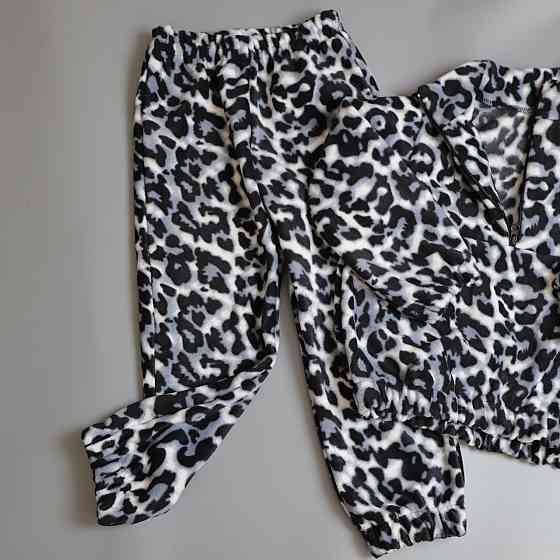 Чорний демісезонний дитячий костюм лео сірий (толстовка на змійці+штани) Кам'янець-Подільський