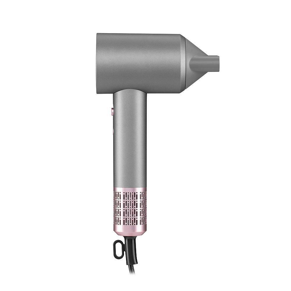 Фен ARDESTO Pink Touch, 1600Вт, 2 швидкості, 3темп.режими, іонізація, дифузор, магнітні насадки, сірий+рожевий Київ - фото 9